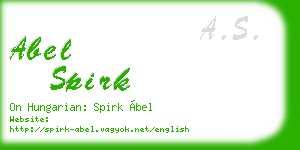 abel spirk business card