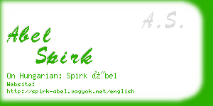 abel spirk business card